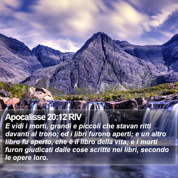 Apocalisse 20:12 RIV Bible Study