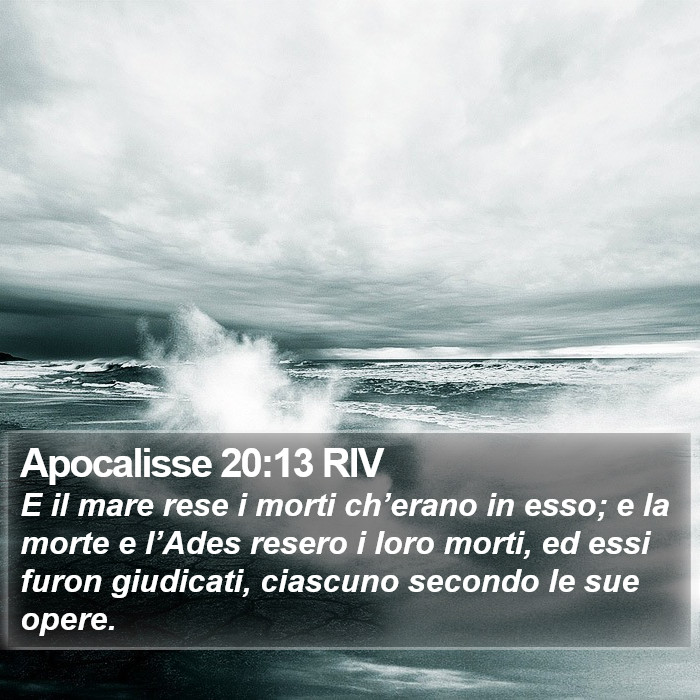Apocalisse 20:13 RIV Bible Study
