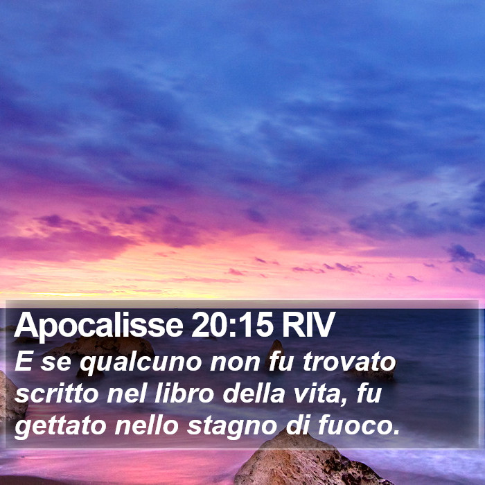 Apocalisse 20:15 RIV Bible Study