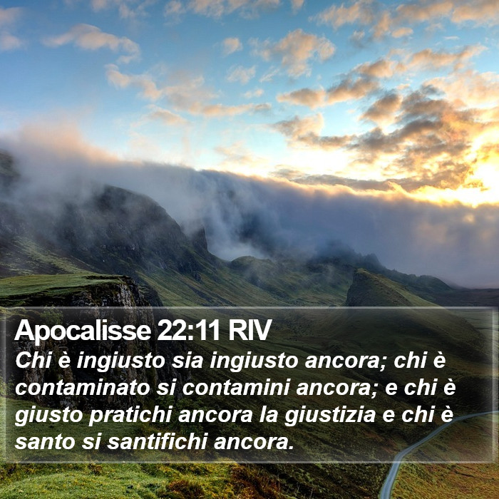 Apocalisse 22:11 RIV Bible Study